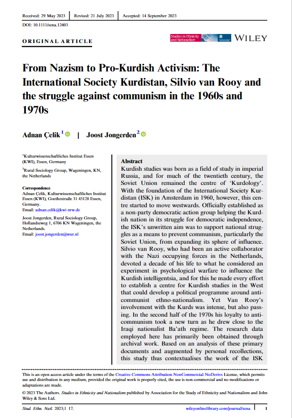 From Nazism to Pro-Kurdish Activism