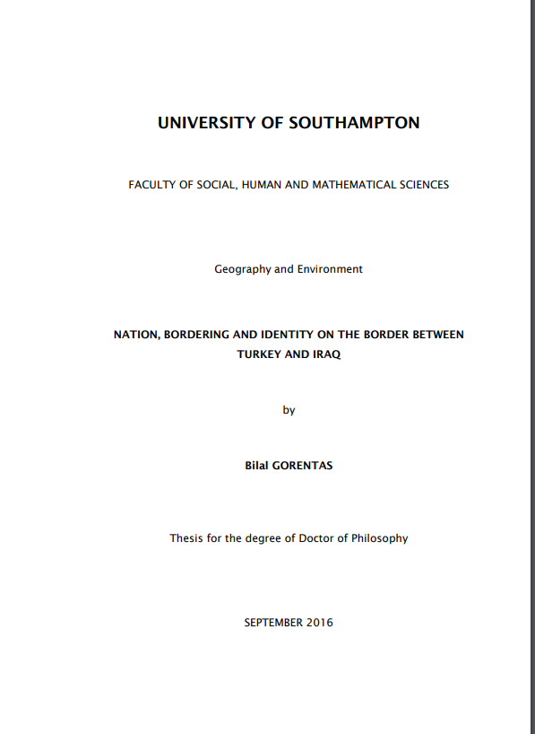 Nation Bordering and Identity